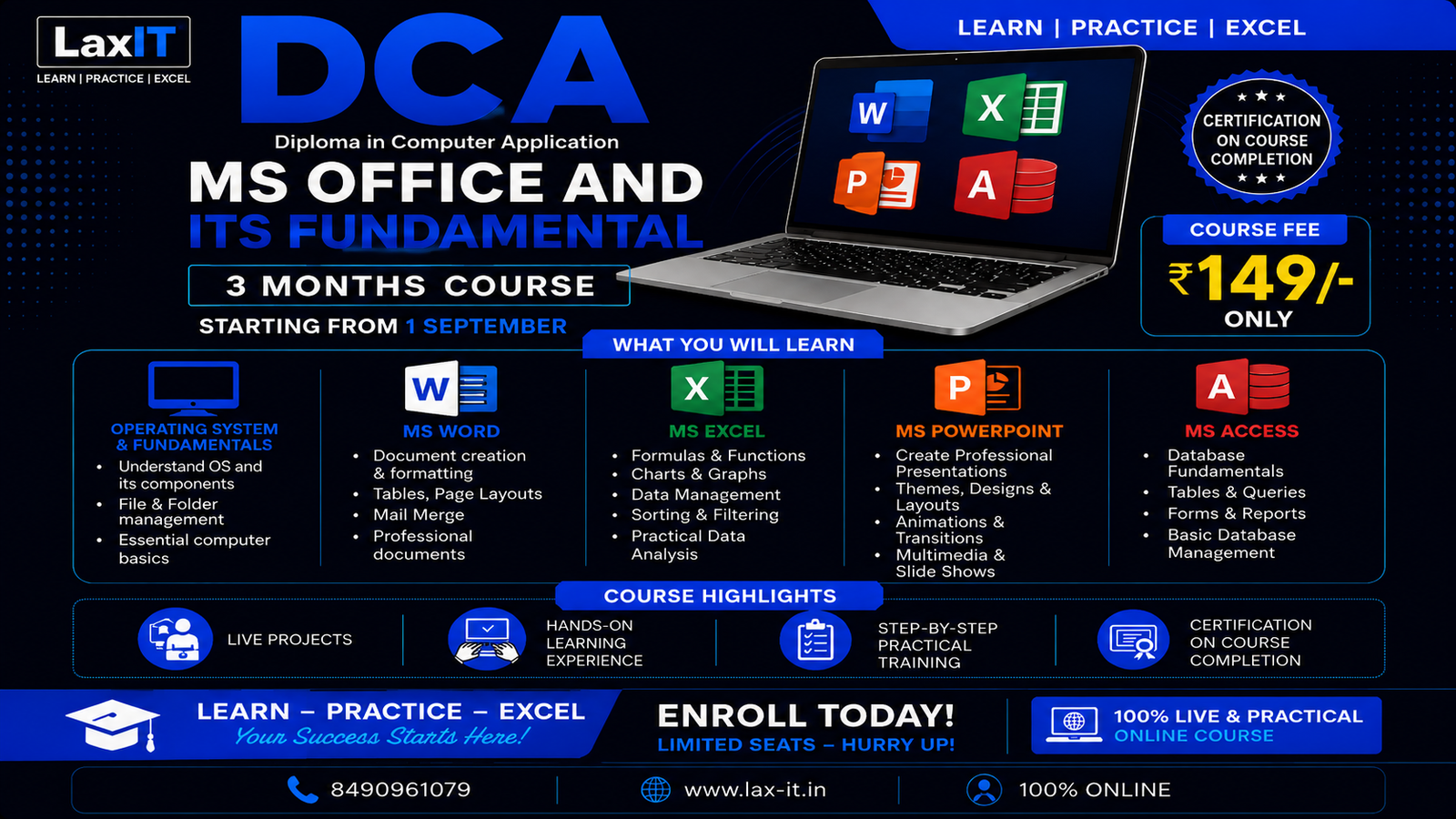 DCA : MS OFFICE AND ITS FUNDAMENTAL